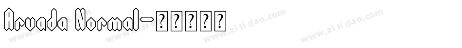 Arvada Normal字体转换